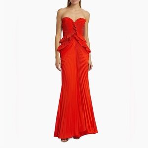 AMUR Strapless Scarlet Gown